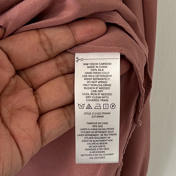 Joie Top in purple mauve, Size S - Picture 2 of 6